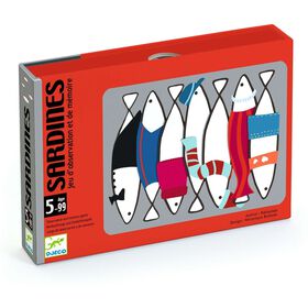Djeco - Jogo de Cartas de Observa&ccedil;&atilde;o e Mem&oacute;ria Sardines