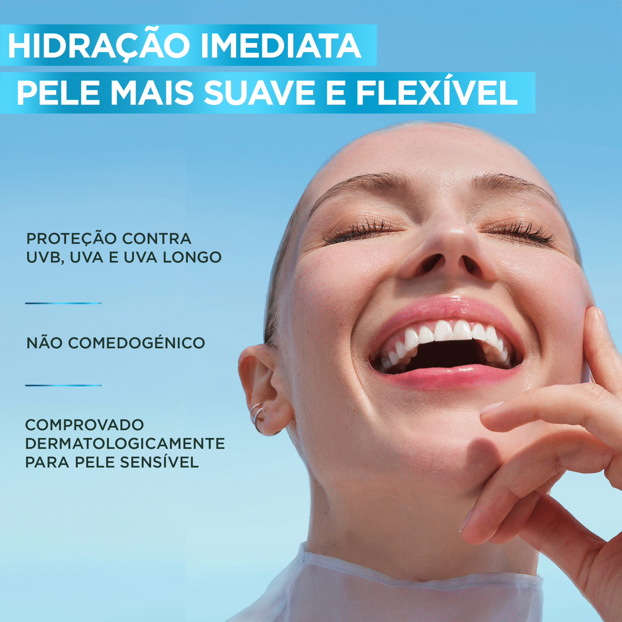 Creme de Dia Hyaluron Anti-UV Di&aacute;rio Invisible FPS 50+ Garnier, , hi-res