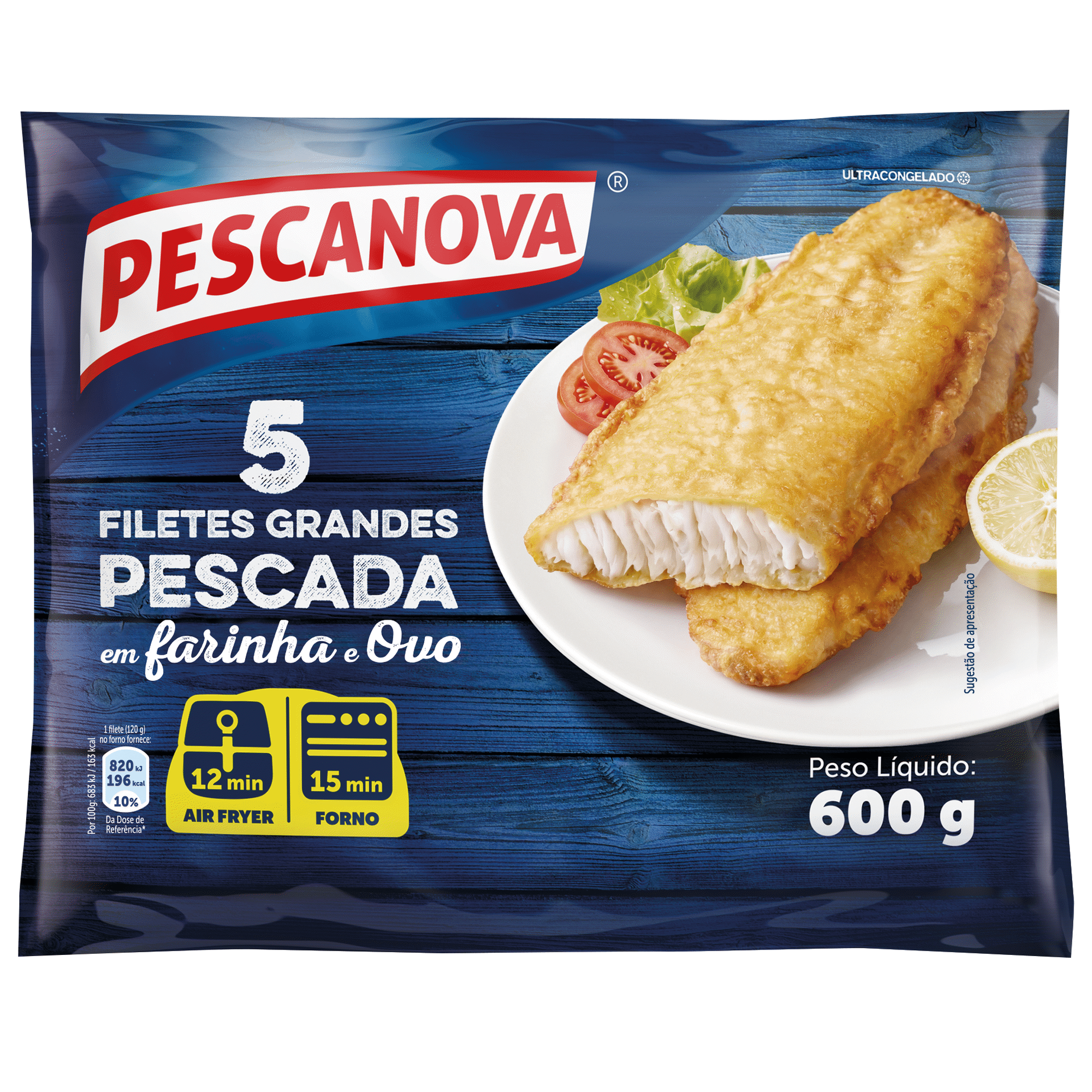 Filetes de Pescada em Farinha e Ovo Pescanova