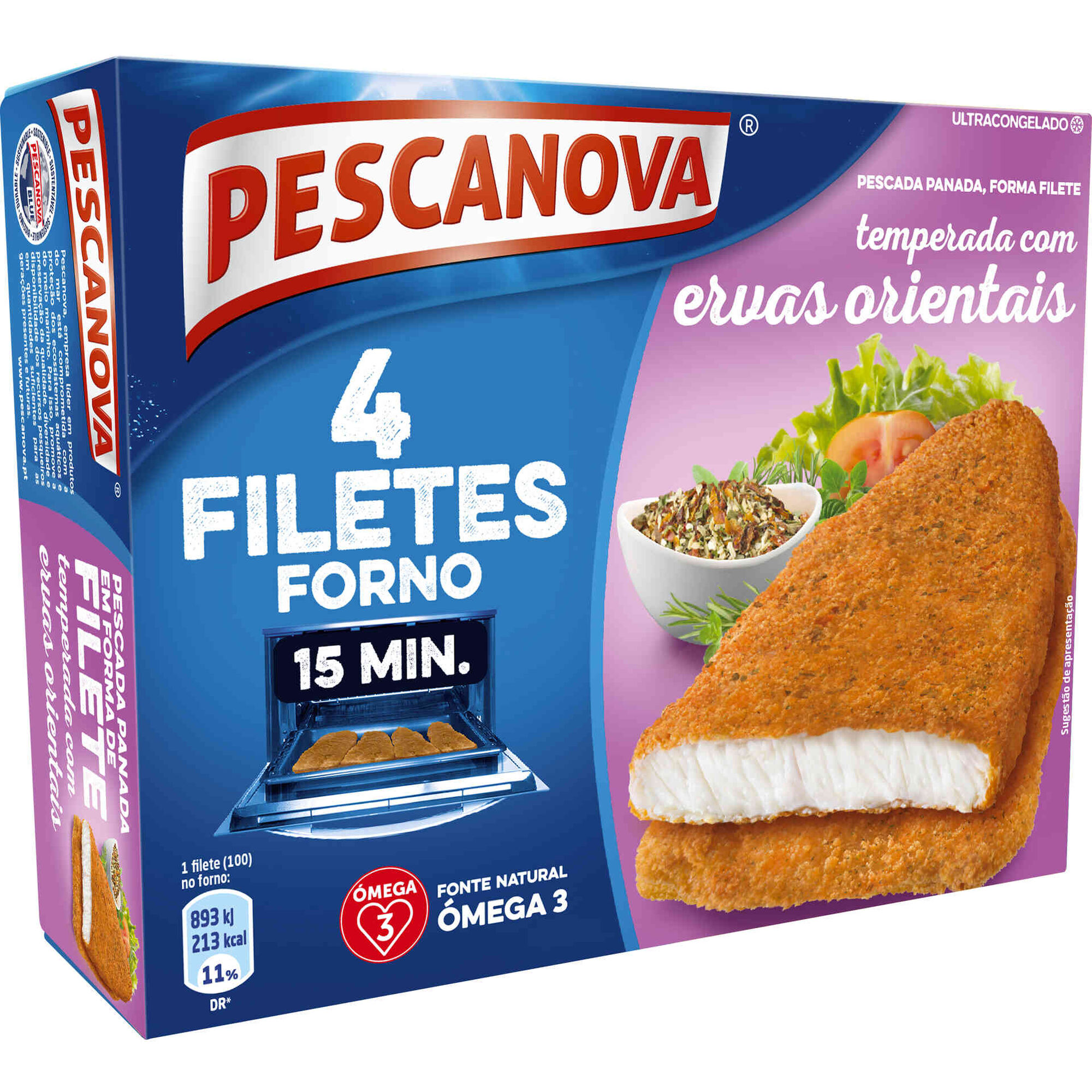 Filetes de Pescada Panados com Ervas Orientais Filetes de Pescada Panados com Ervas Orientais