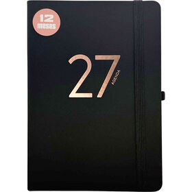 Agenda A5 2027 12 Meses Preta Note!