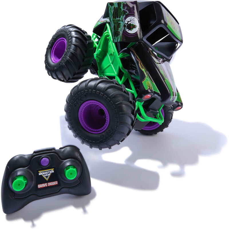 Monster Jam - Carro Telecomandado Smash and Bash Grave Digger