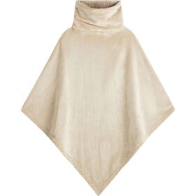 Poncho Borreguito com Gola Bege Kasa