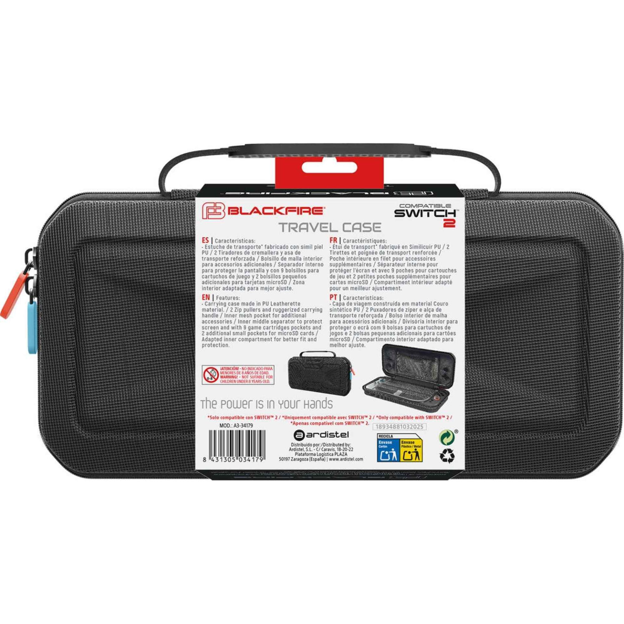 Bolsa Transporte Deluxe Nintendo Switch 2 Blackfire