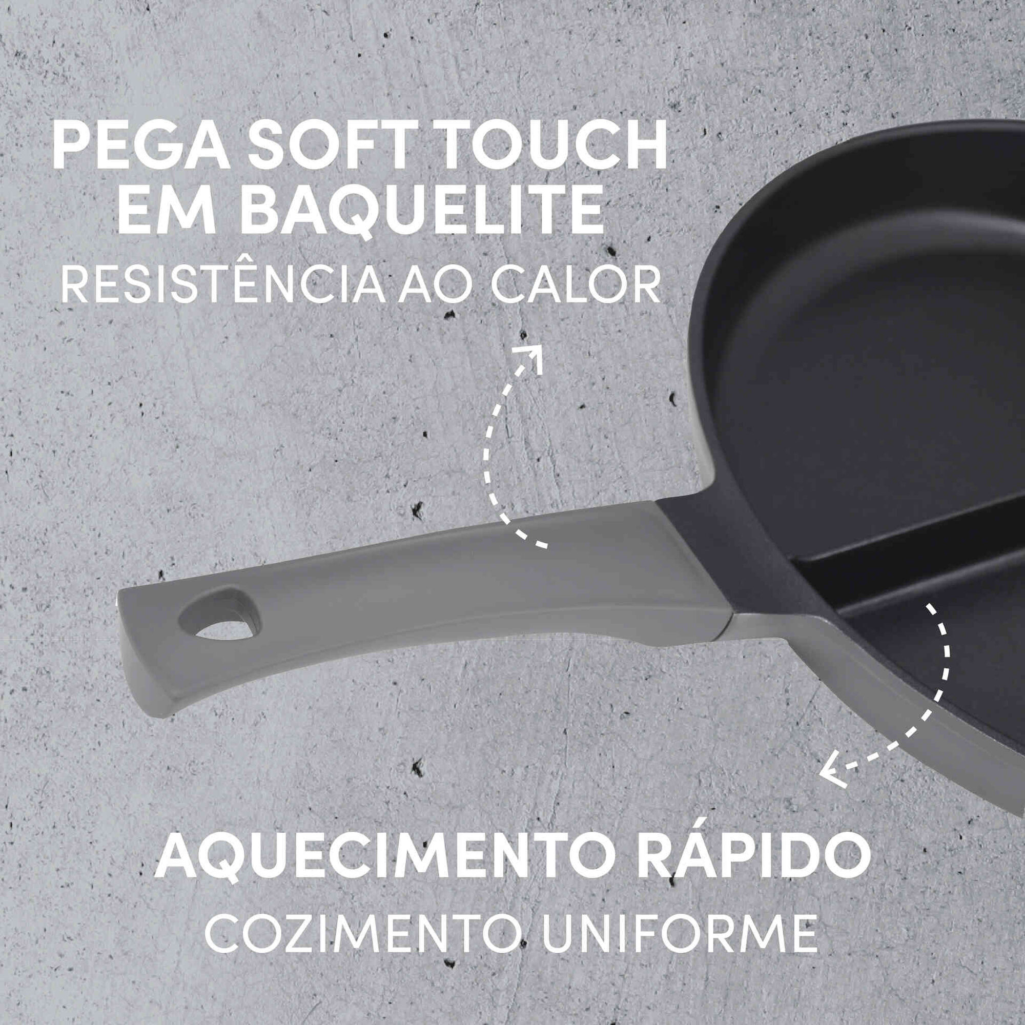 Frigideira Alumínio 35cm com 3 Divisórias