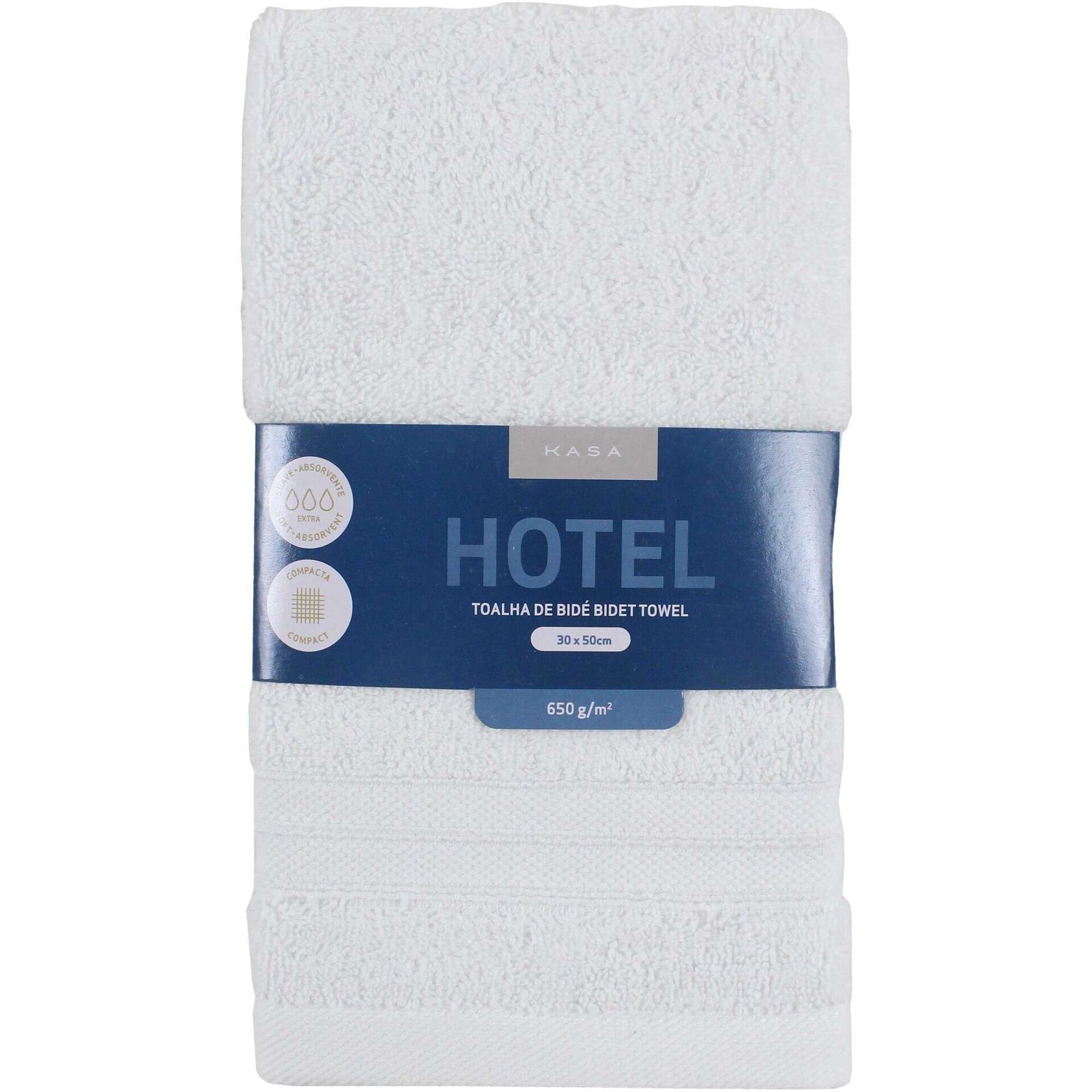 Toalha Bid&eacute; Hotel Branca Kasa