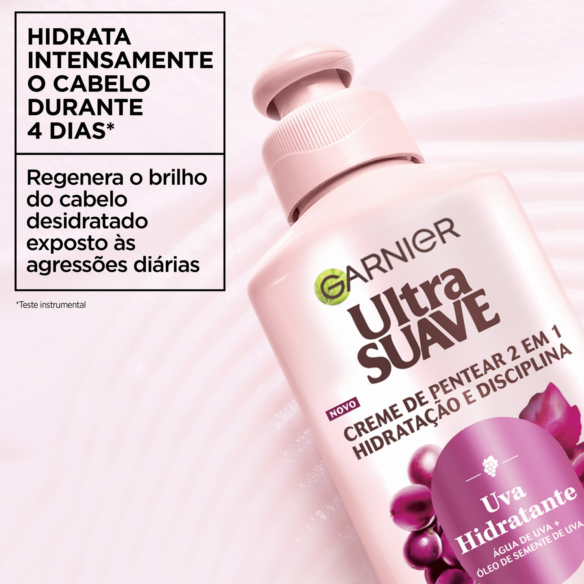 Creme de Pentear Uva Hidratante Regenerador Garnier Ultra Suave