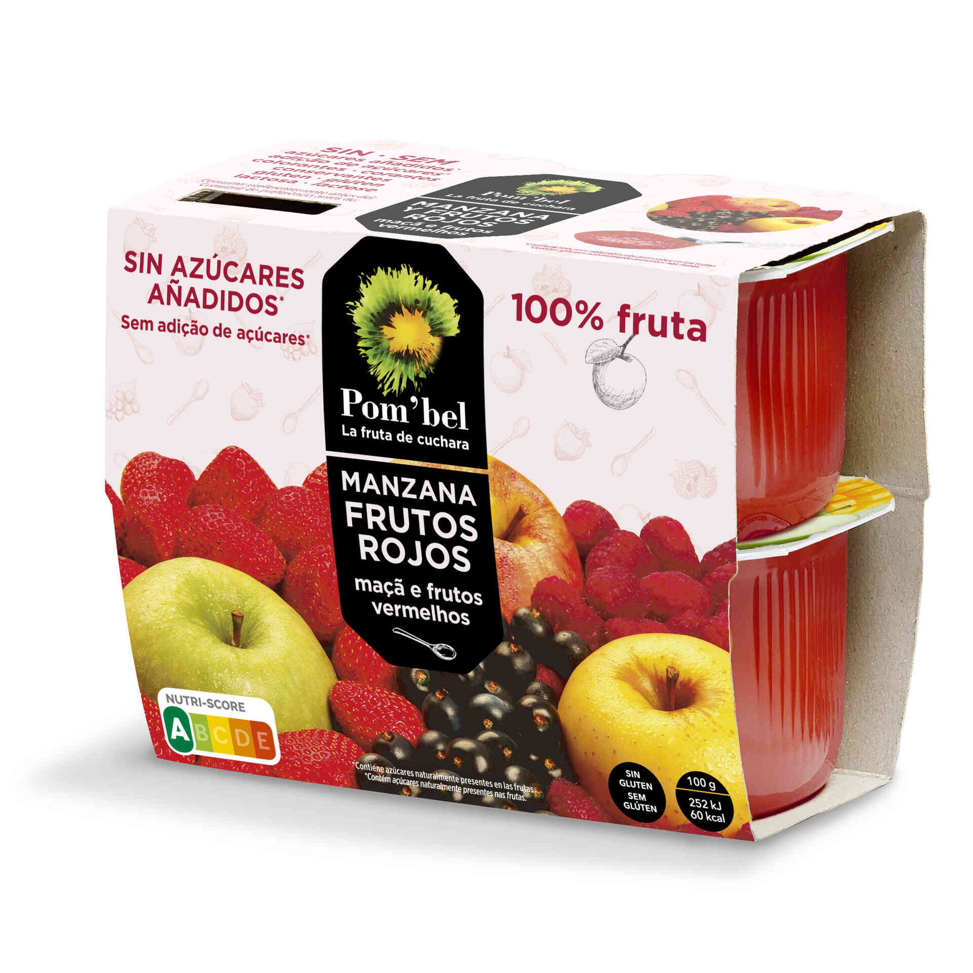 Puré Maçã Frutos vermelhos