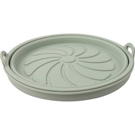 Conjunto 2 Bases Silicone para Fritadeira sem &Oacute;leo Redondas