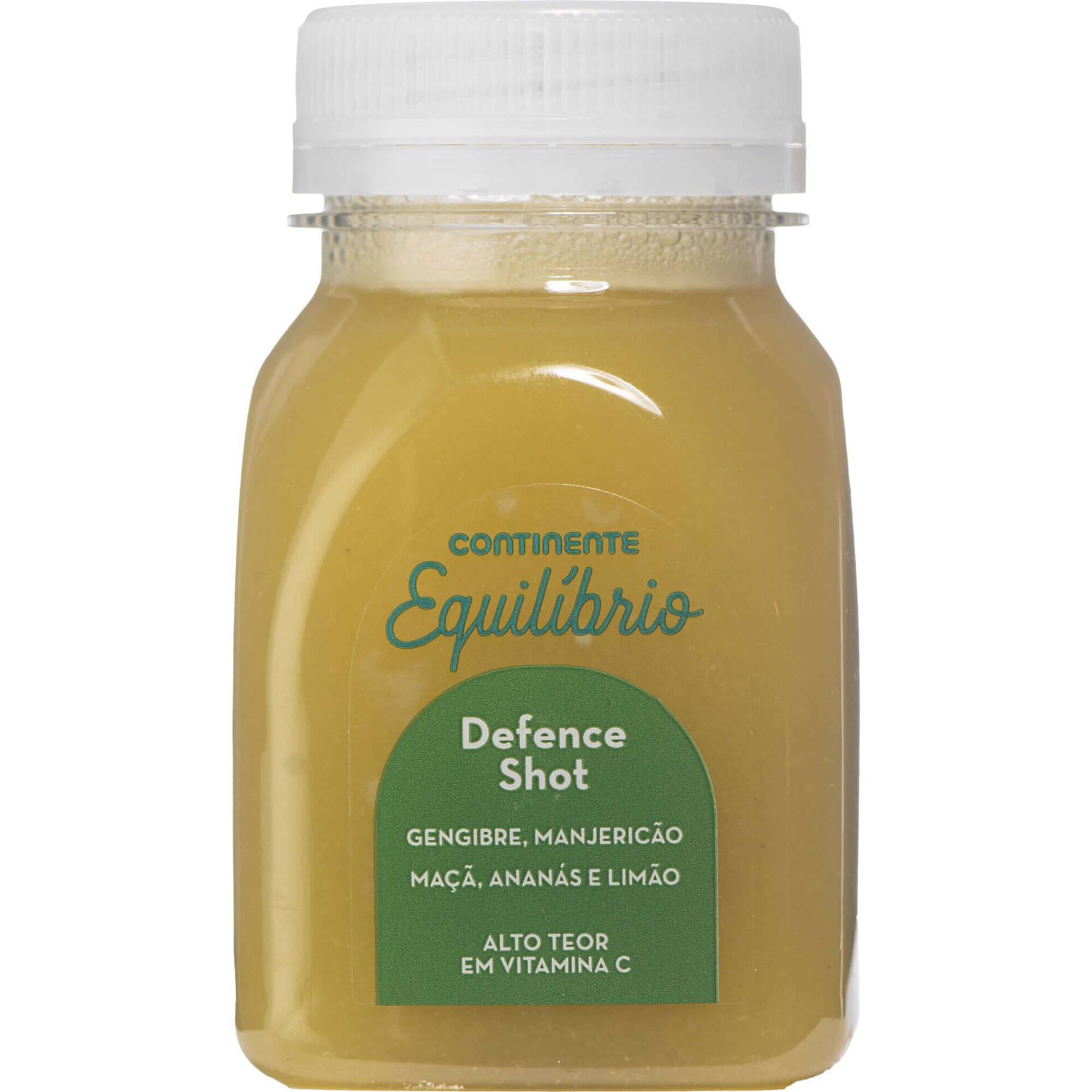 Sumo de 3 Frutos com Gengibre e Manjeric&atilde;o Defence Shot Continente Equil&iacute;brio