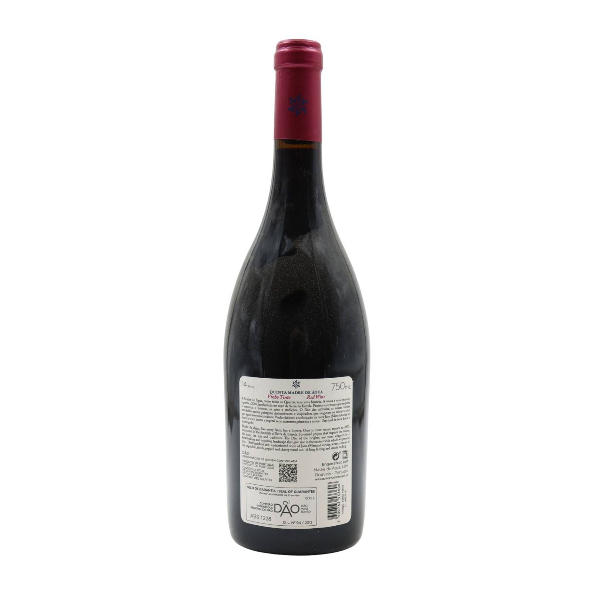 Quinta Madre De &Aacute;gua Jaen D&atilde;o Vinho Tinto