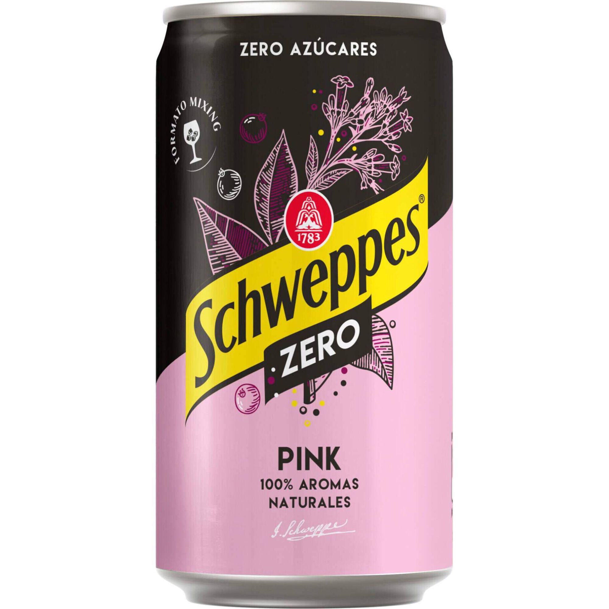 &Aacute;gua T&oacute;nica em Lata Pink Zero Schweppes