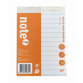 Bloco de Apontamentos A7 Pautado