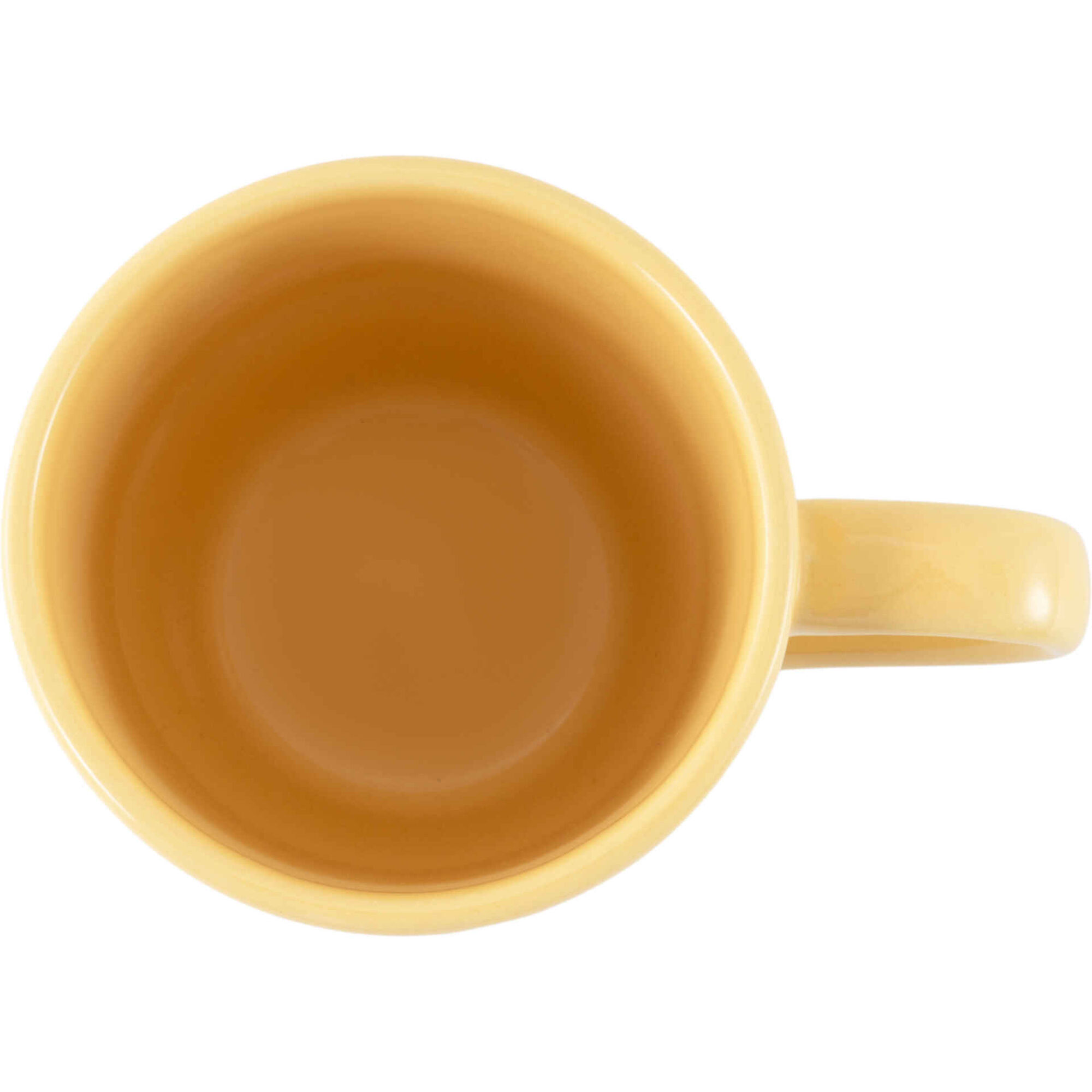 Caneca Ovo 400ml Amarela Jardim Secreto Kasa