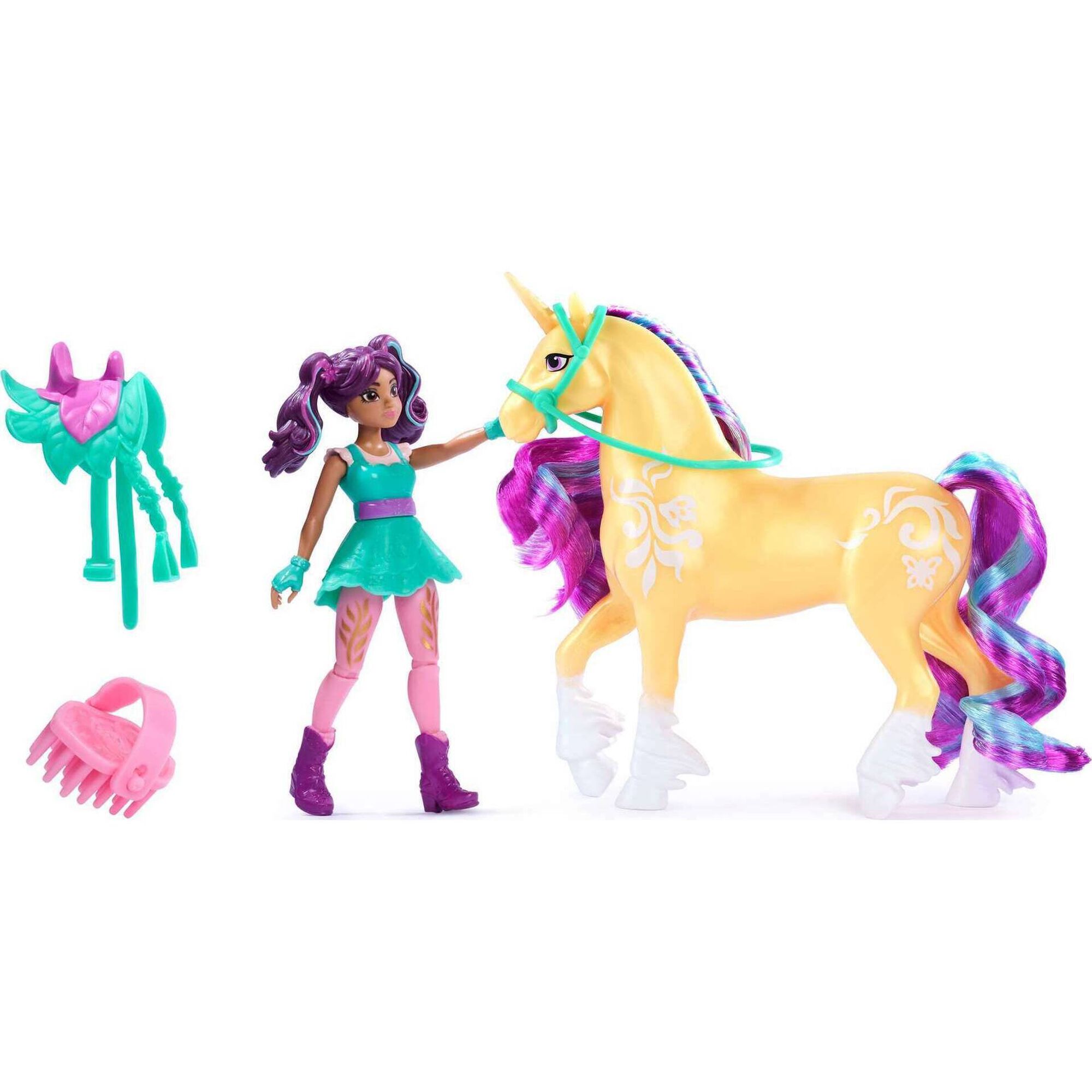 Mini Boneca Sophia Ava e Unicórnio Cinder