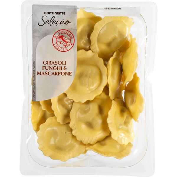 Girasoli Fresco com Cogumelos e Queijo Mascarpone Continente Seleção