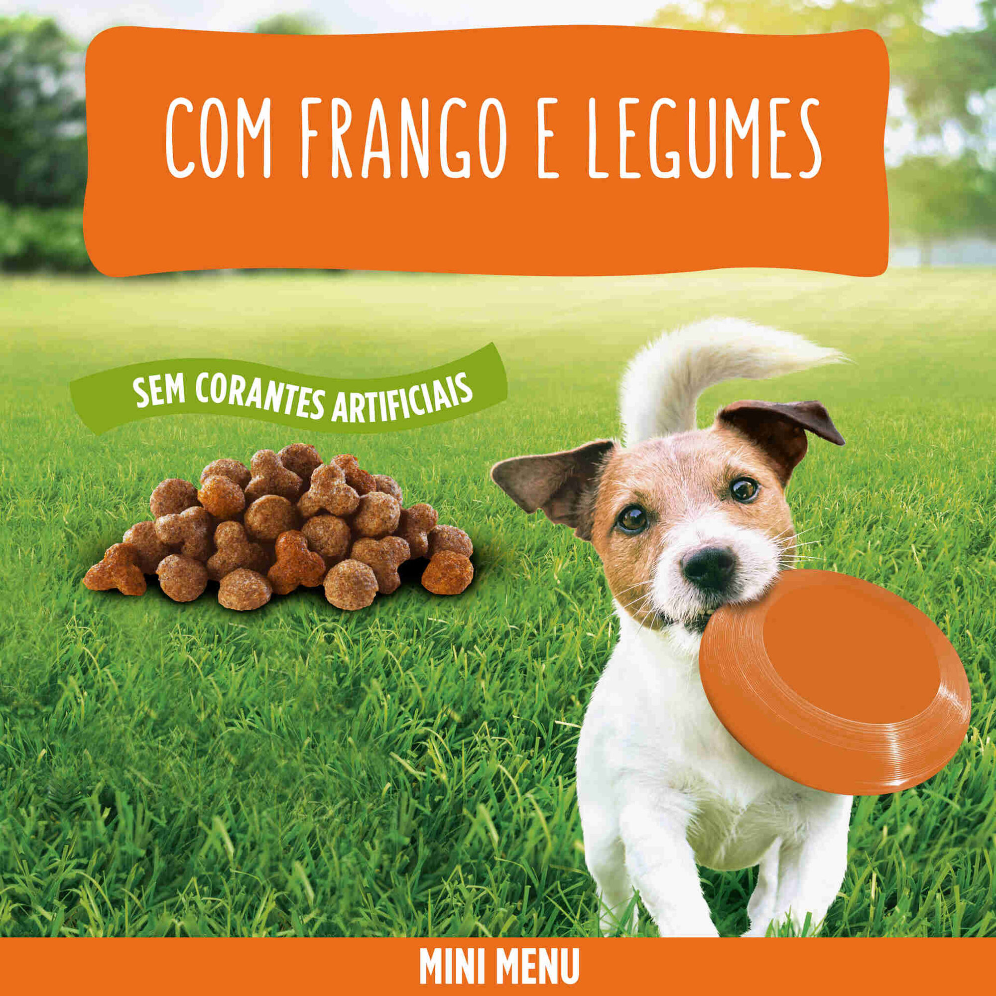 Ra&ccedil;&atilde;o para C&atilde;o Adulto Mini Menu Frango e Legumes Purina Friskies