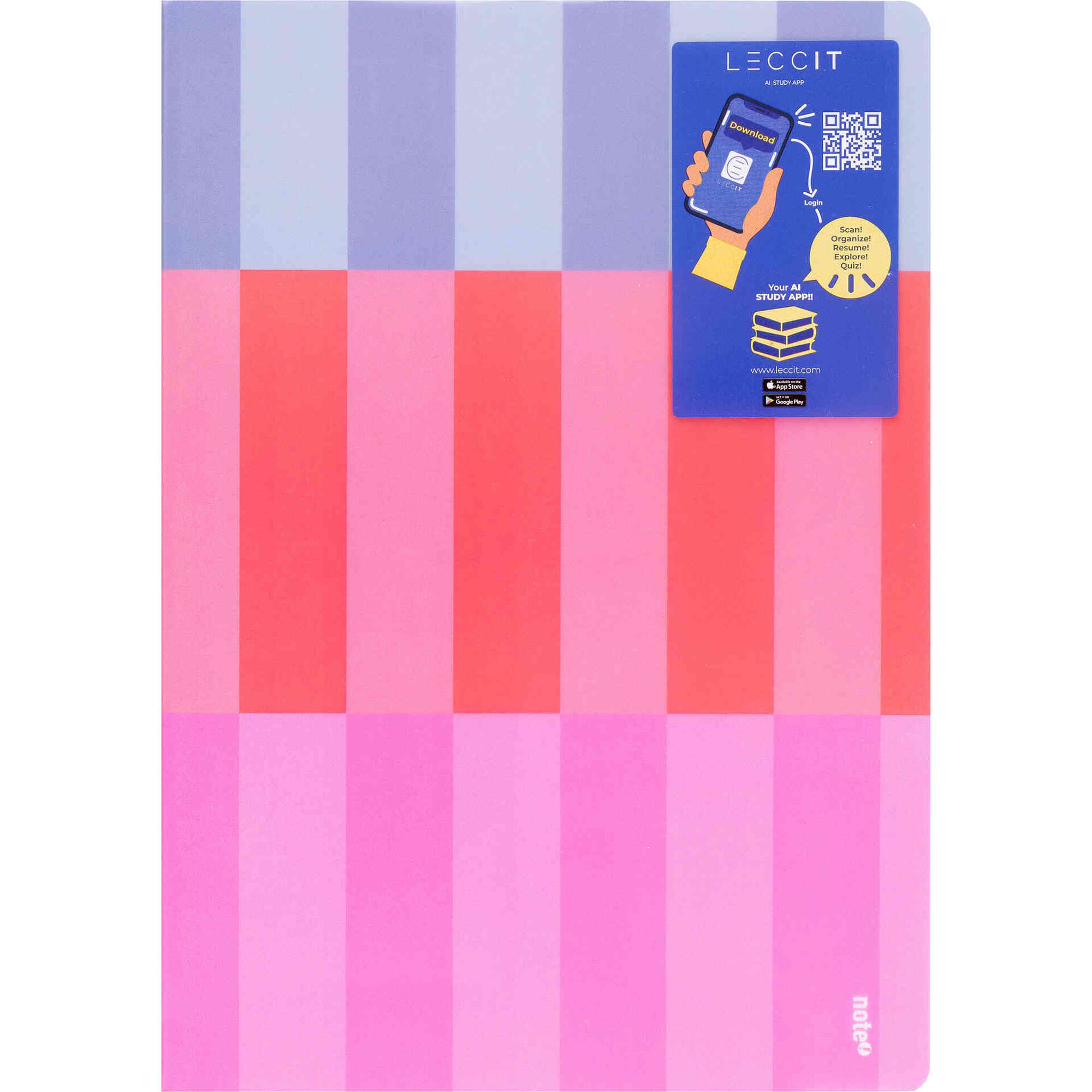 Caderno Note! Agrafado Flex&iacute;vel A4 Quadriculado Dynamic para App Leccit (v&aacute;rias cores)