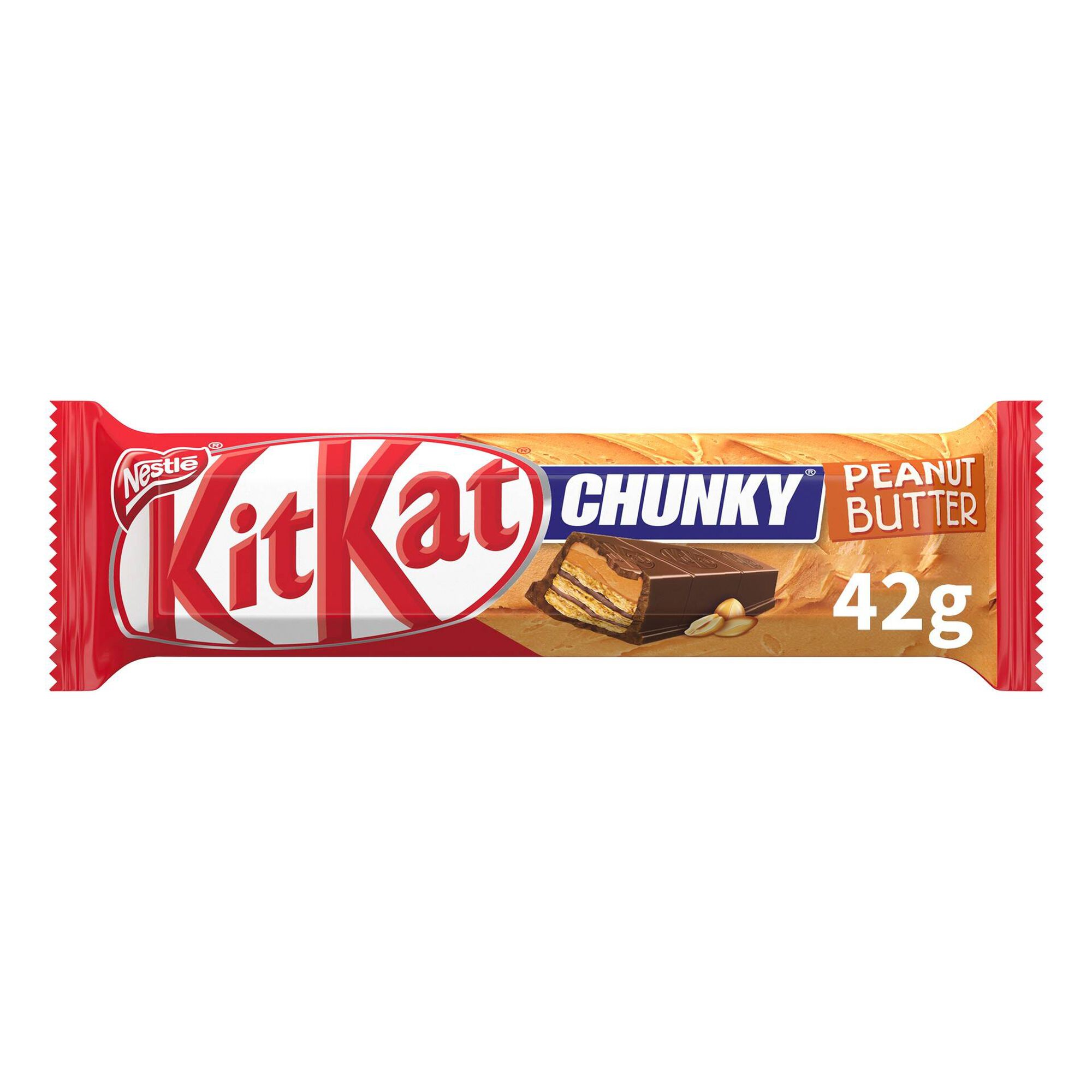 Snack de Chocolate de Leite e Manteiga de Amendoim Kit Kat Chunky