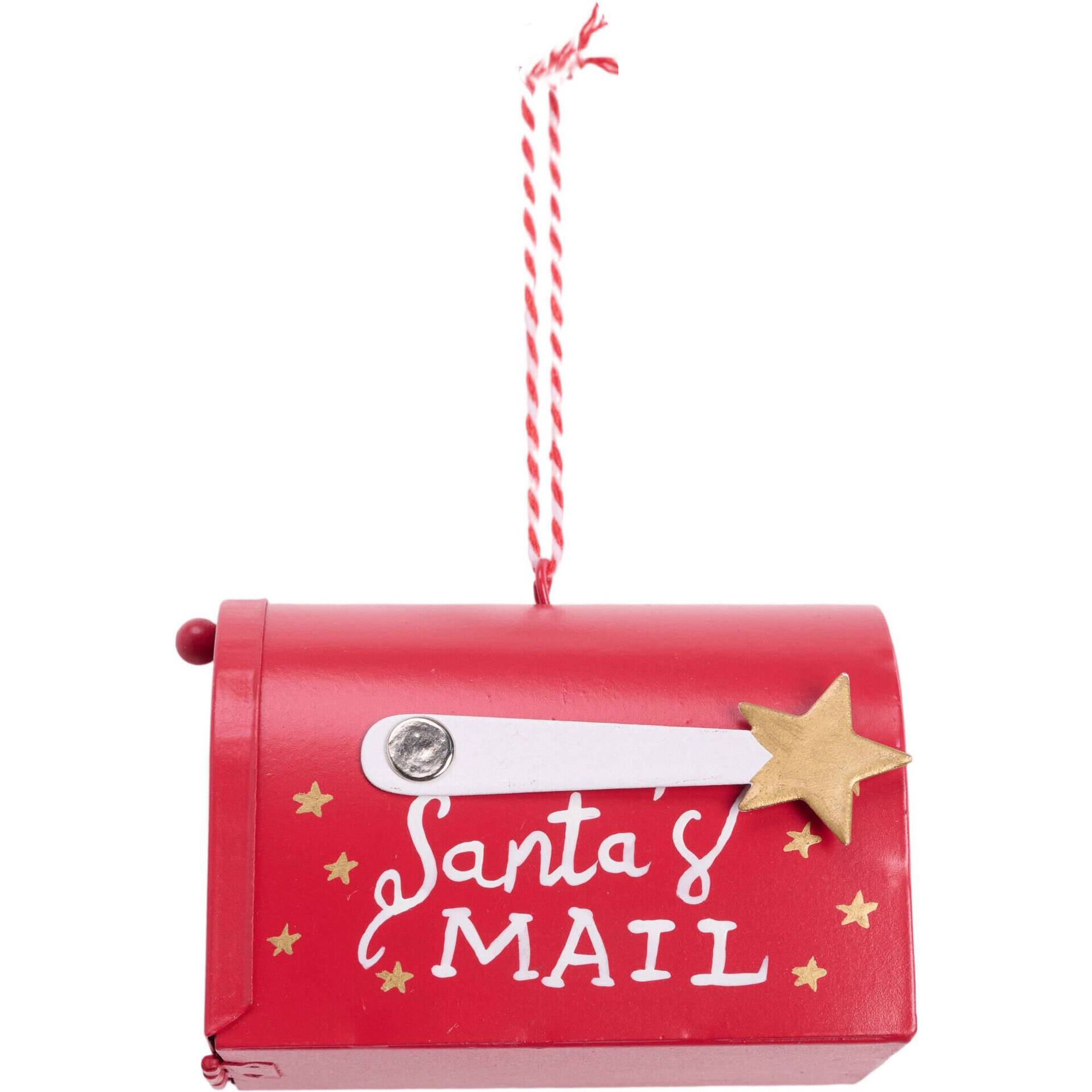 Ornamento Metal Caixa Correio Horizontal