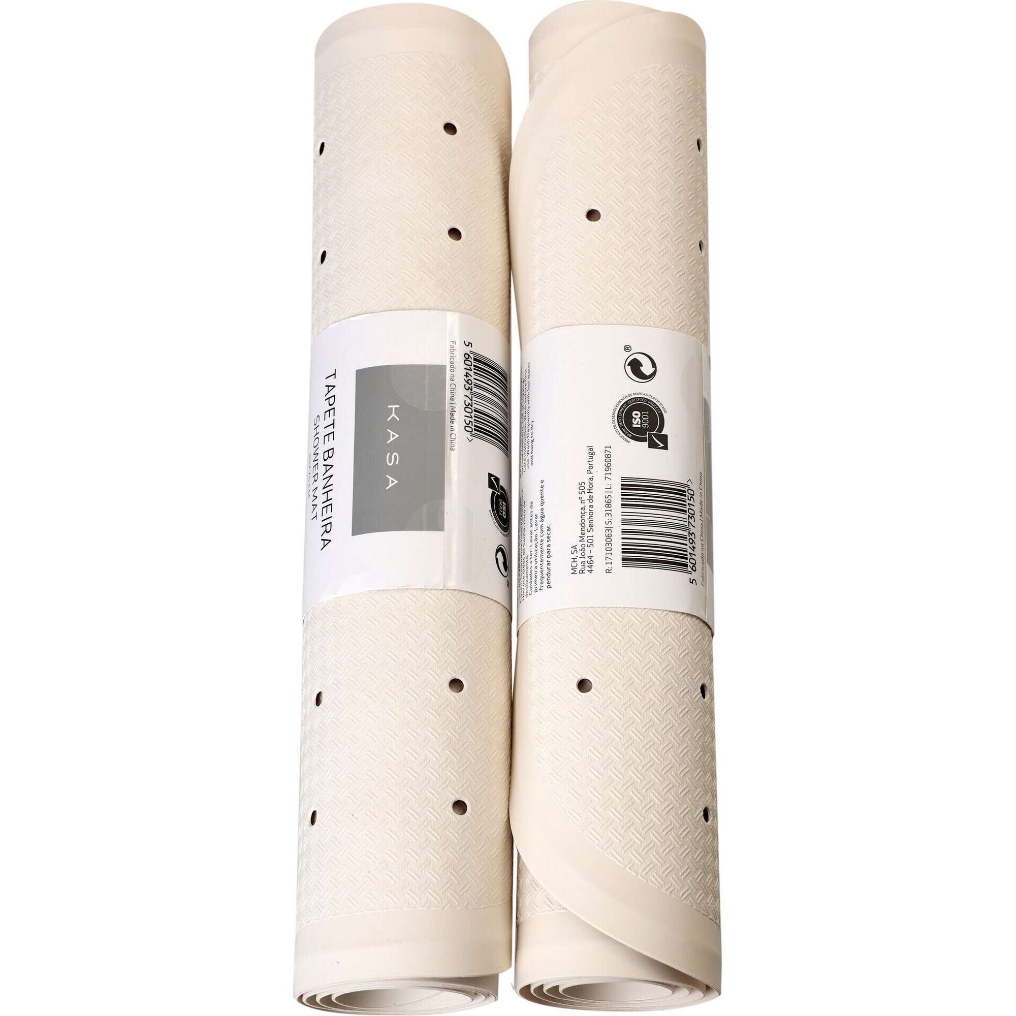 Tapete Banheira Borracha 75x35cm Branco
