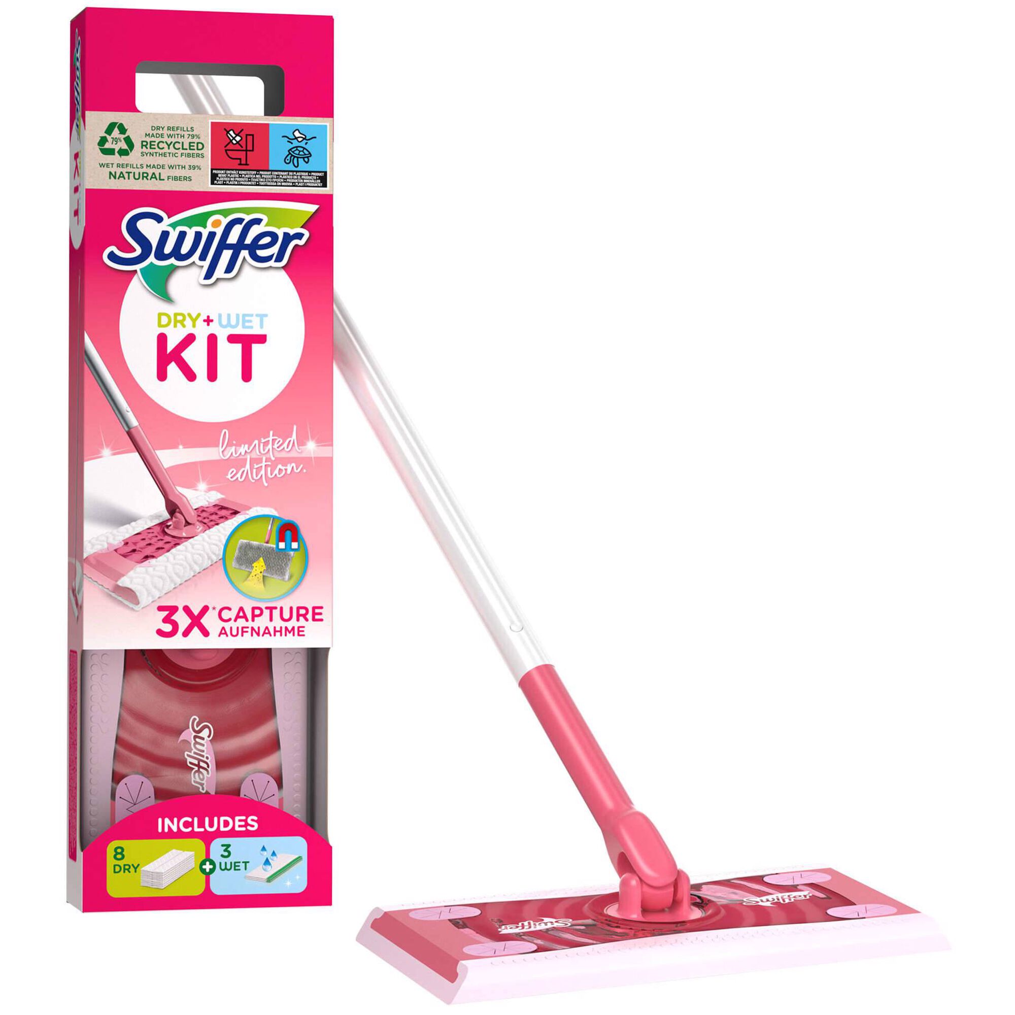 SWIFFER Kit Sweeper 1 Mopa + 8 Panos Secos + 3 Mopas Húmidas 1 Un, BAYETAS  Y PA#OS
