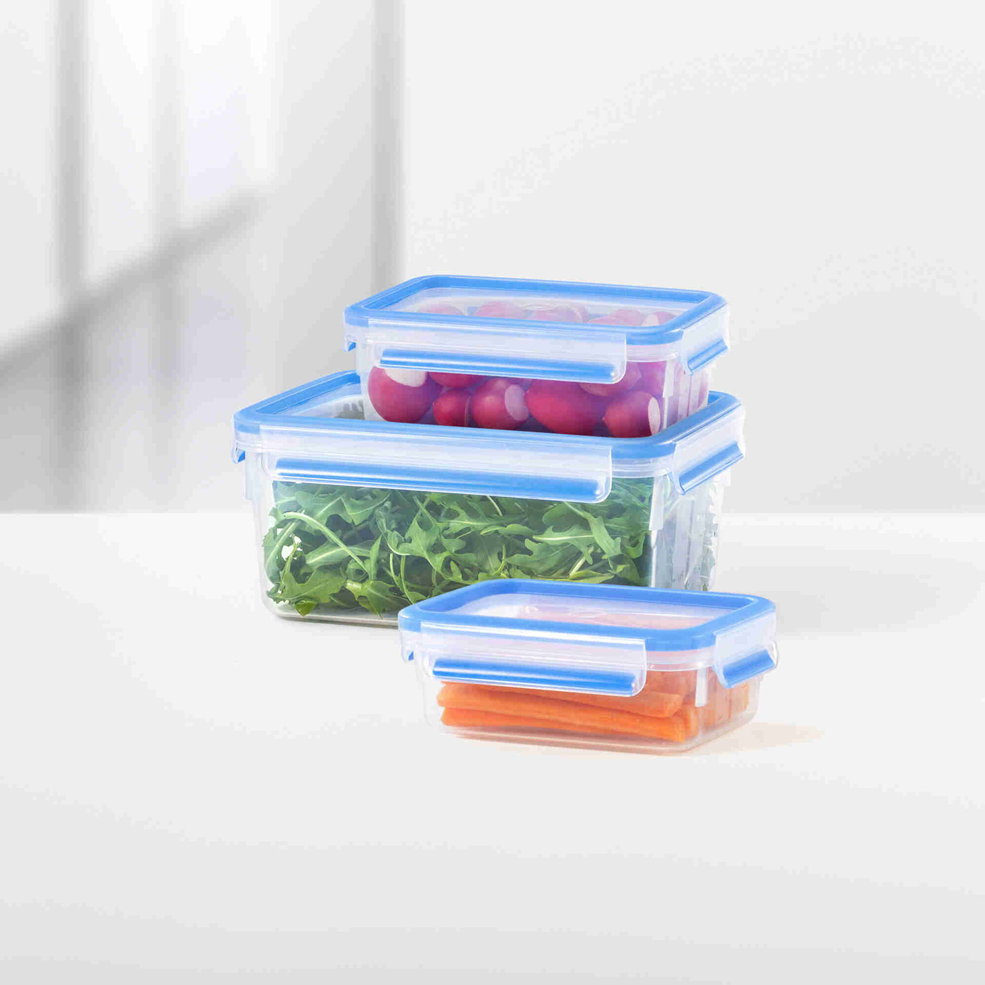 Caixa Herm&eacute;tica Quadrada Pl&aacute;stico 0,85L Emsa