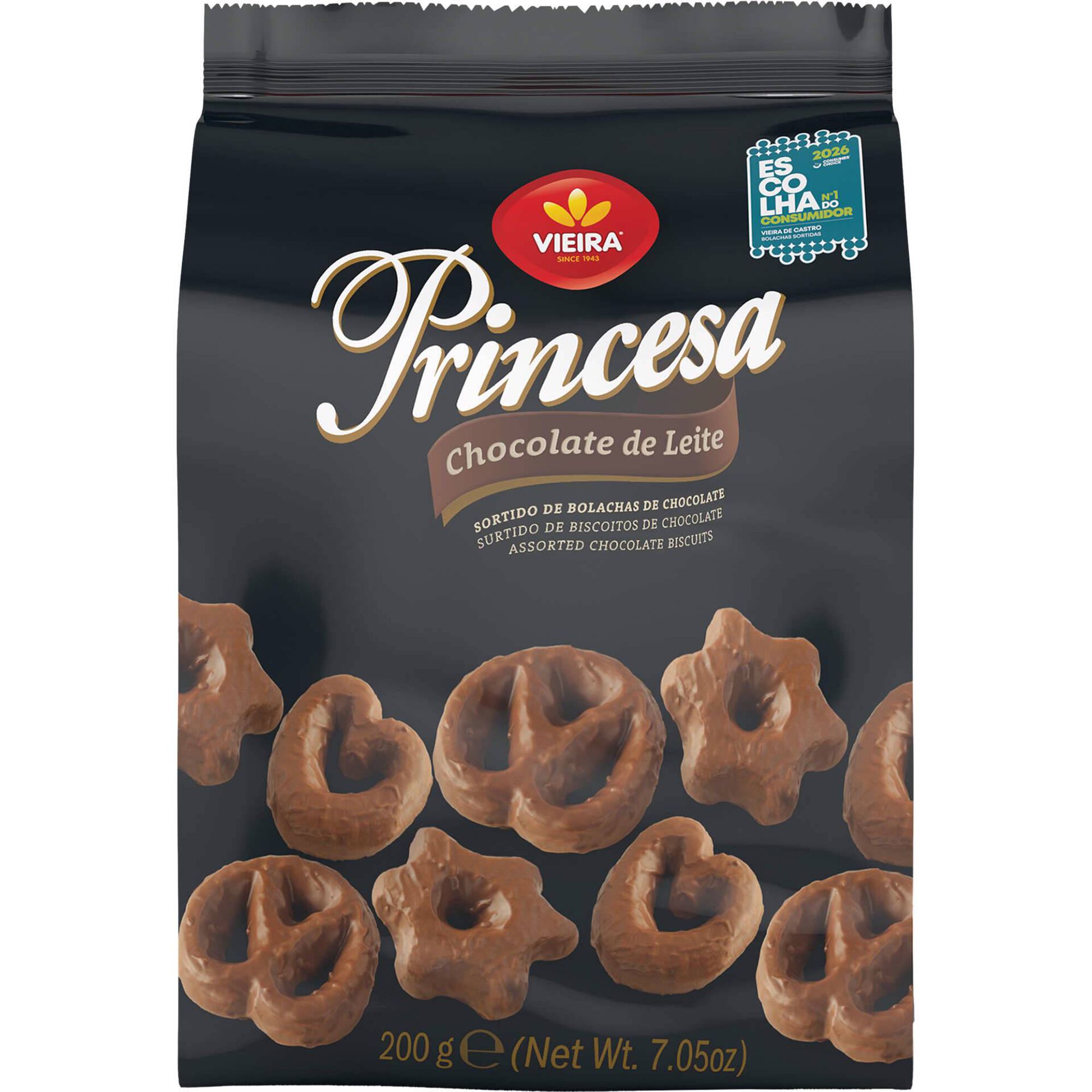 Bolachas Sortido Princesa Chocolate de Leite