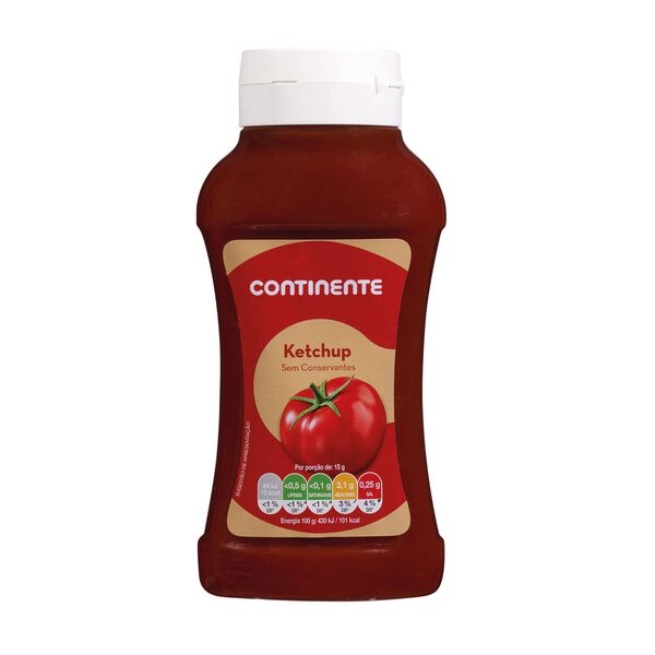 Ketchup Natural sem Glúten Continente
