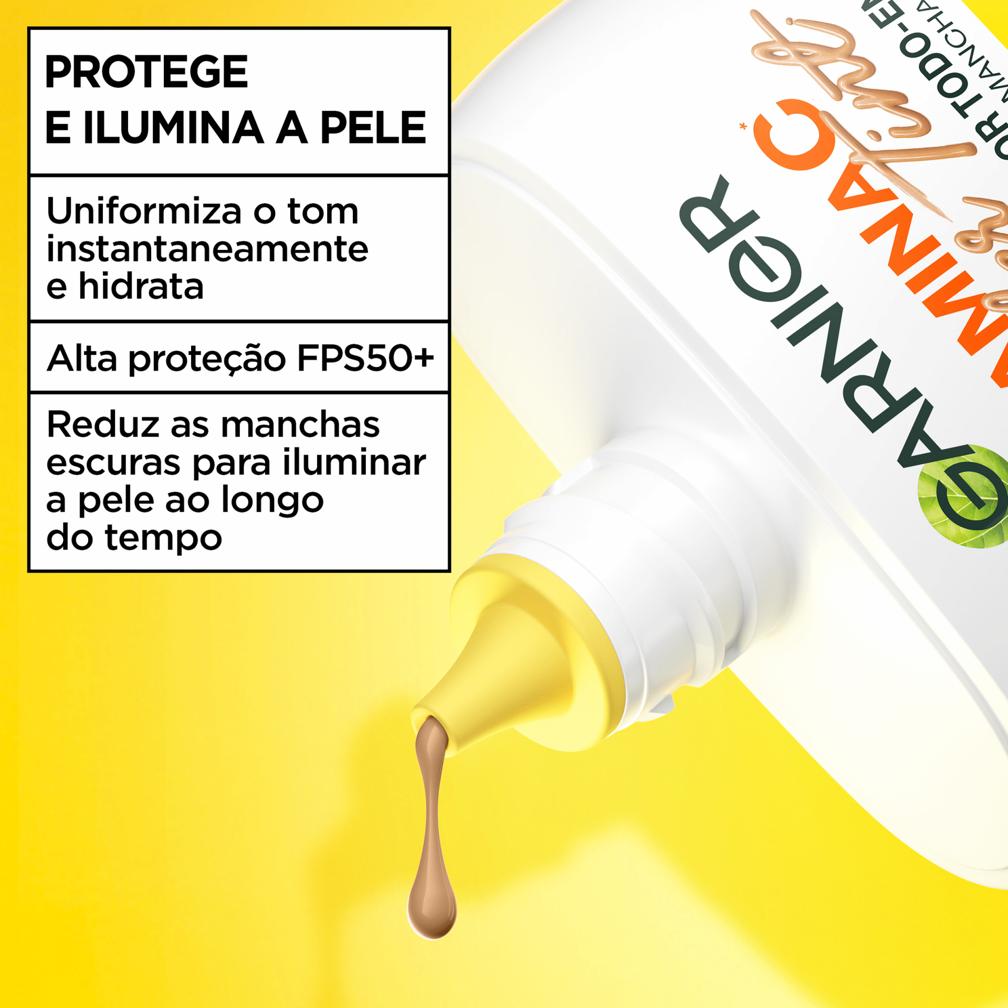 Creme de Dia Wonder Tint  Vitamina C FPS50+ Garnier