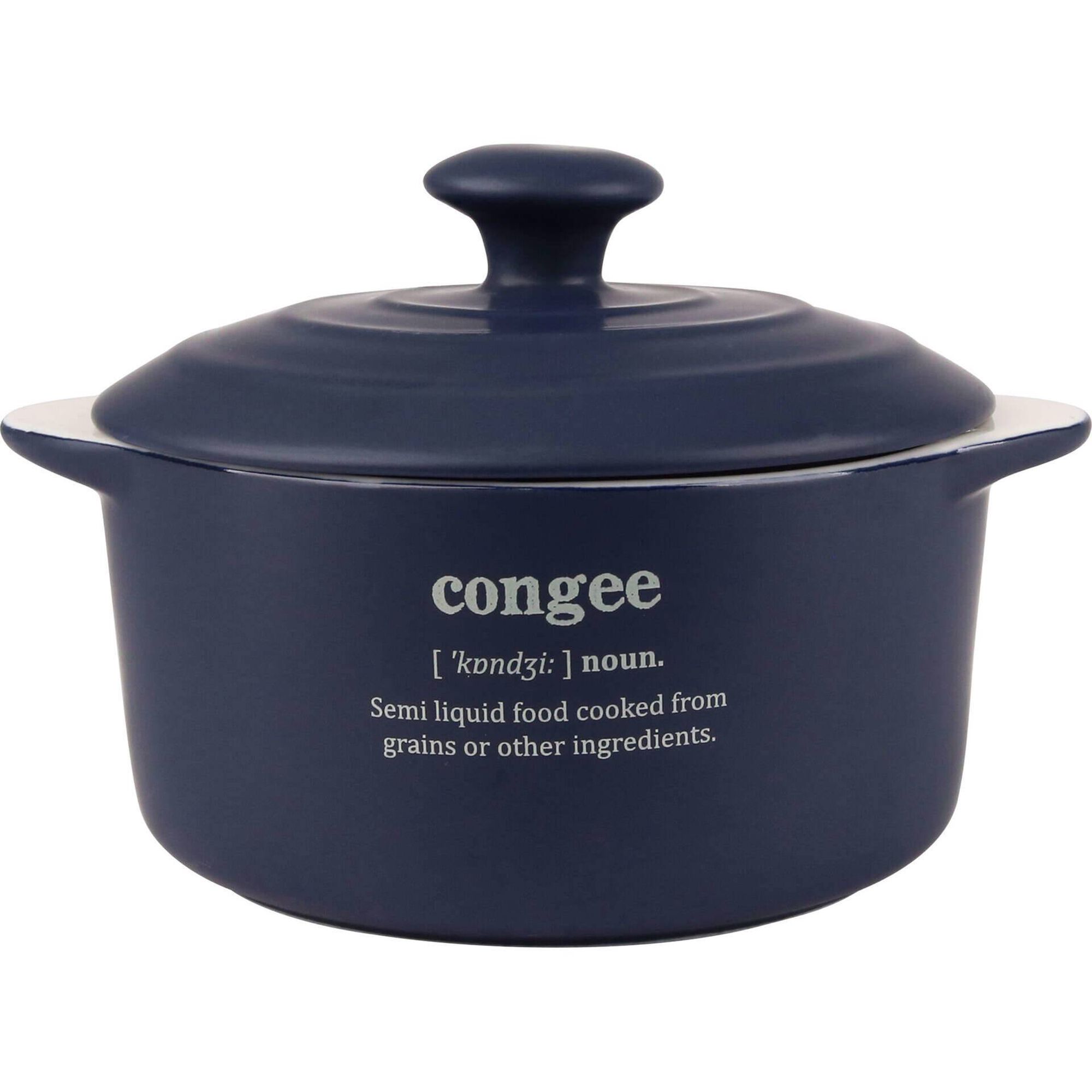 Mini Caçarola Porcelana Redonda 560ml Azul