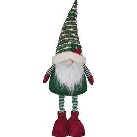 Gnomo Verde Azevinho em Pé 70cm