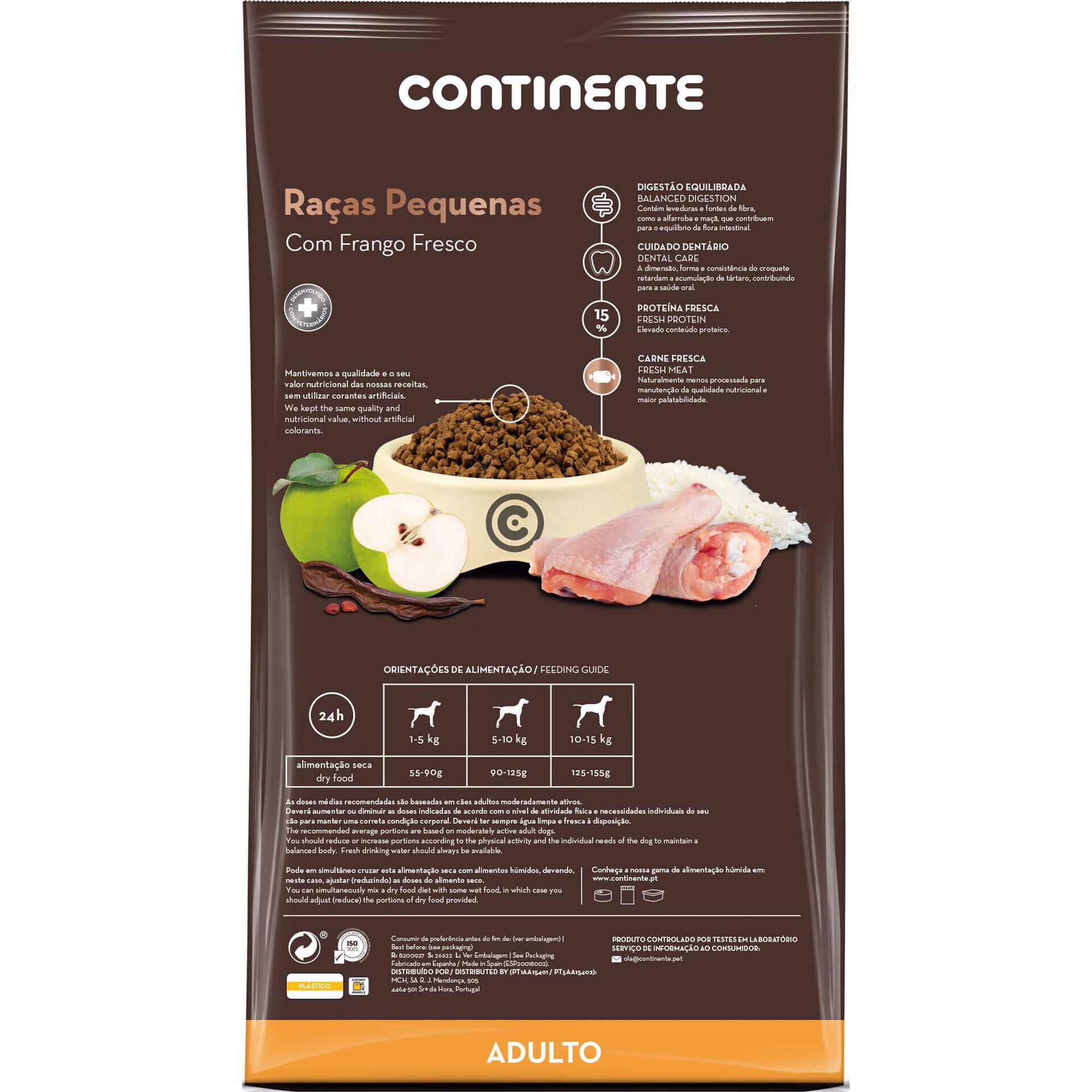 Ra&ccedil;&atilde;o para C&atilde;o Adulto Ra&ccedil;as Pequenas Frango