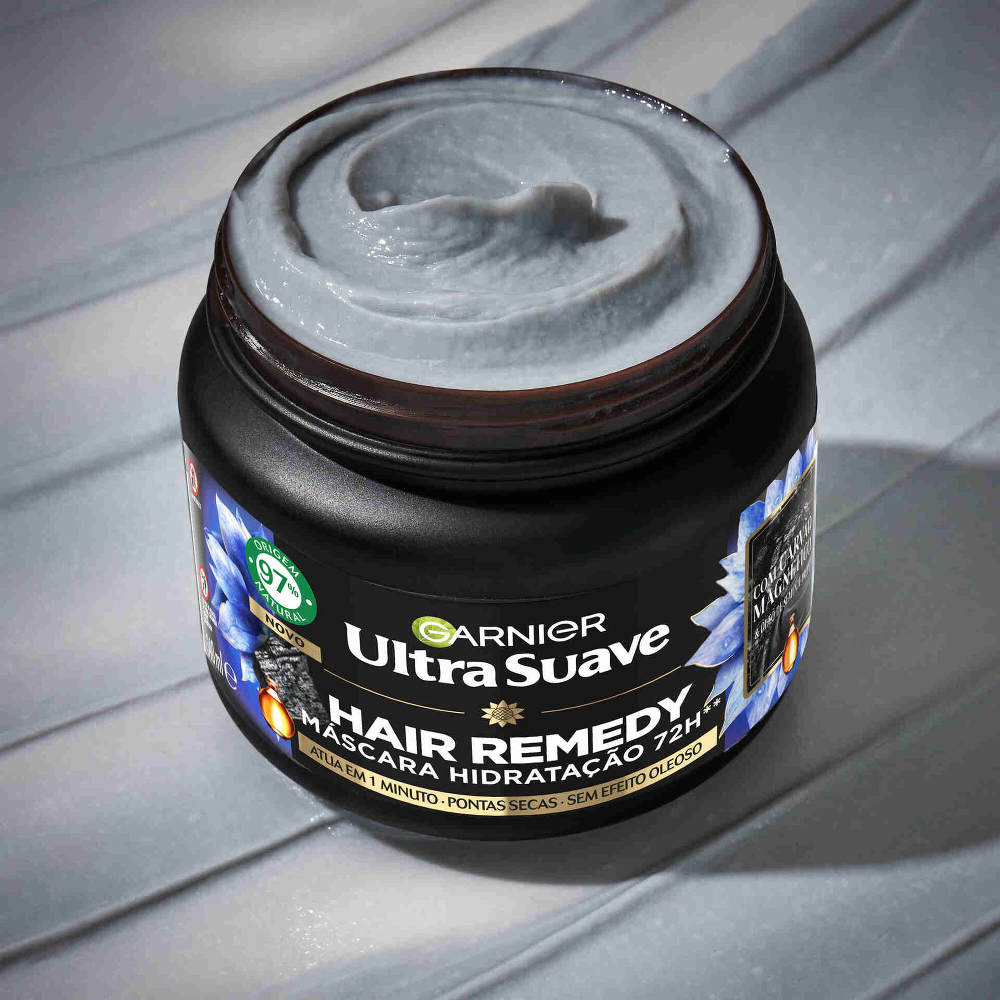 Máscara Cabelo Ultra Suave Carvão