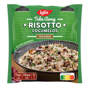 Risotto de Cogumelos com Queijo Iglo