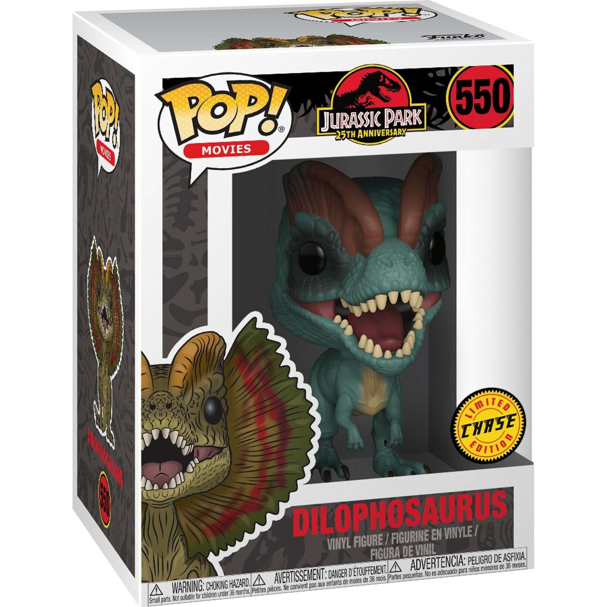 Figura Jurassic Park - Dilophosaurus Chase Edition (Vários Modelos)