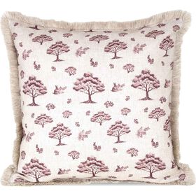 Almofada 45x45cm Toile de Jouy Rosa