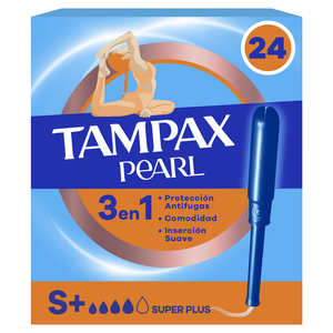 Tampão com Aplicador Pearl Super Plus Tampax