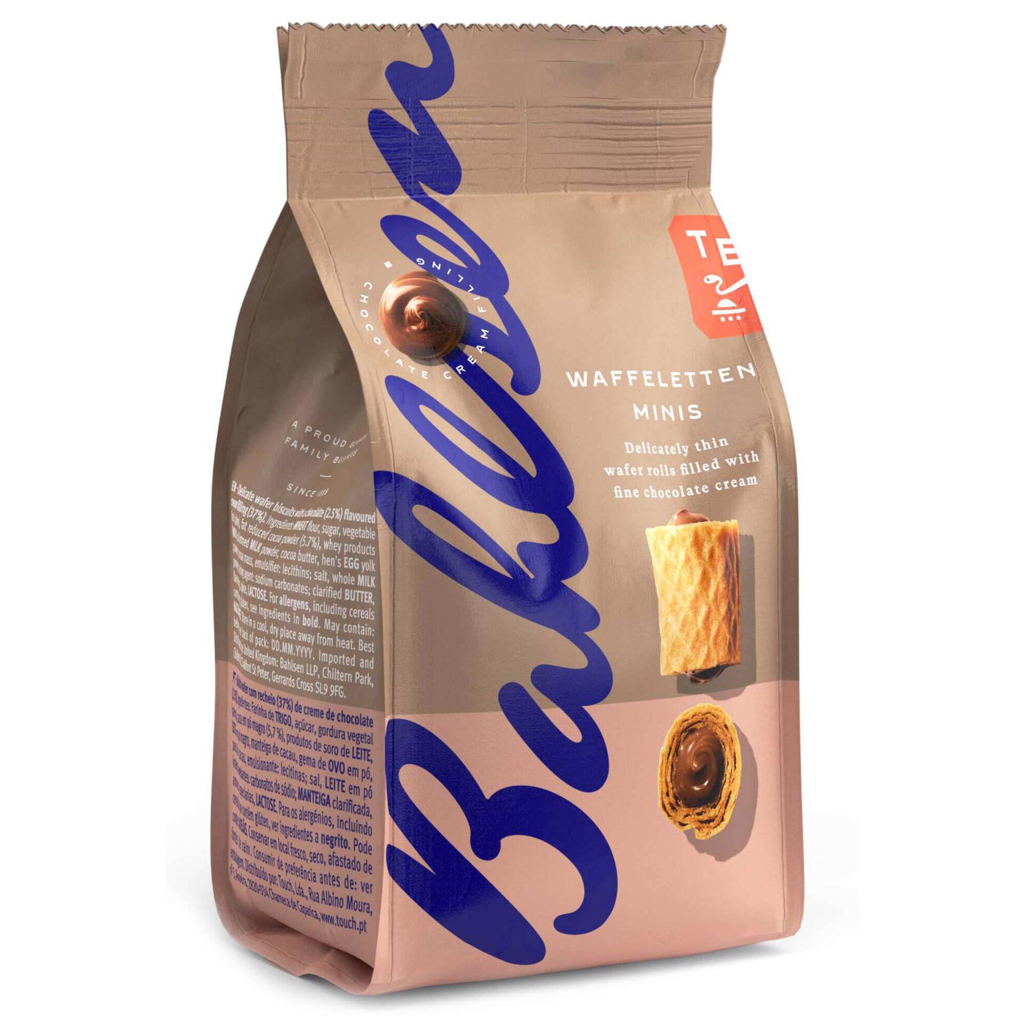 Bolachas Wafers com Creme de Chocolate Bolachas Wafers com Creme de Chocolate