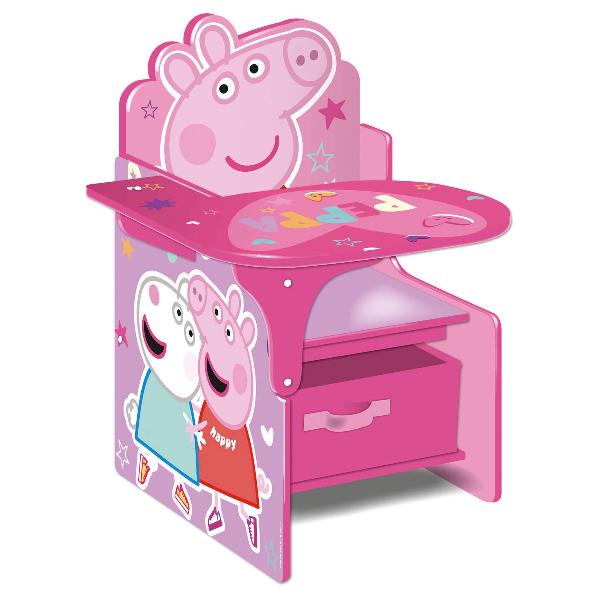 Cadeira-Secretária Peppa Pig Rosa