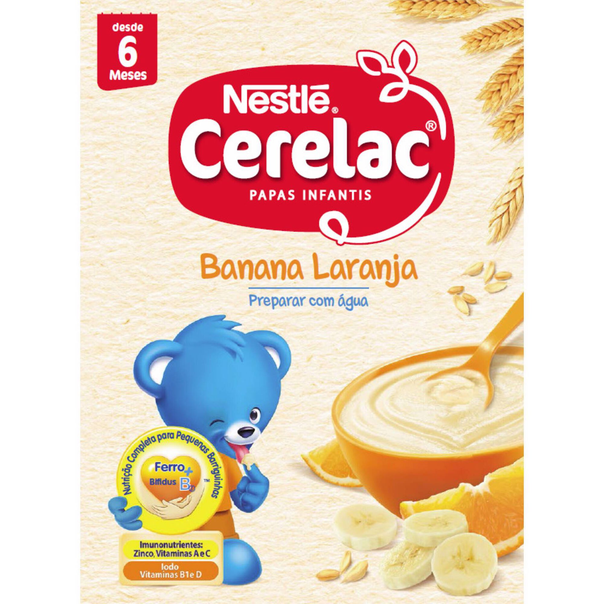 Papa Infantil Láctea Banana e Laranja +6M