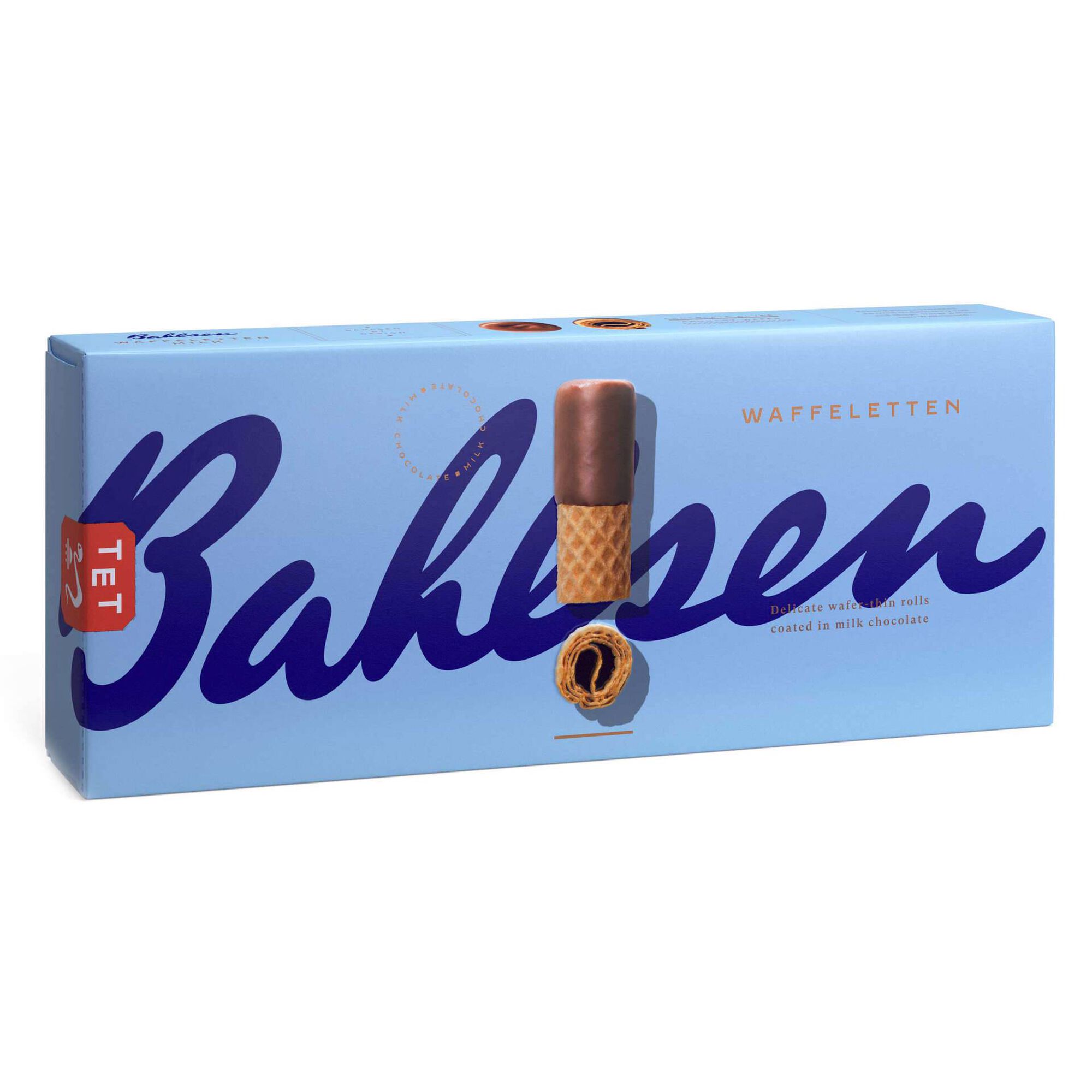 Bolachas Wafer com Chocolate de Leite Waffeletten Bolachas Wafer com Chocolate de Leite Waffeletten