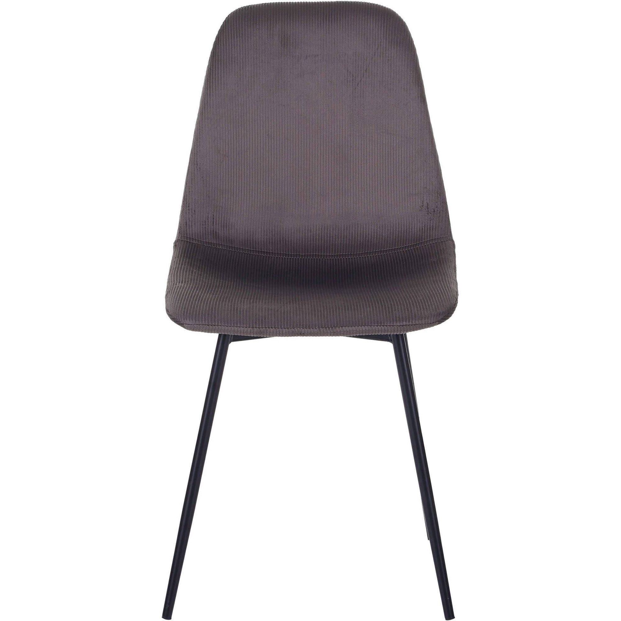Cadeira Estofada Velvet Castanho Kasa