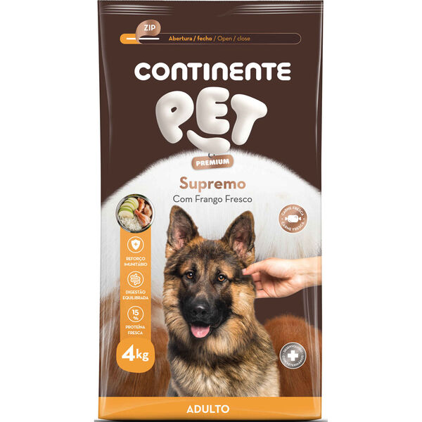 Ração para Cão Adulto Frango Continente Pet Premium