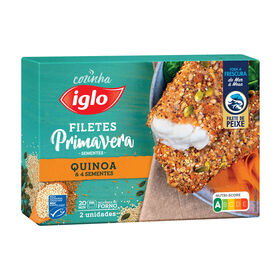 Filetes Primavera Quinoa e 4 Sementes Filetes Primavera Quinoa e 4 Sementes