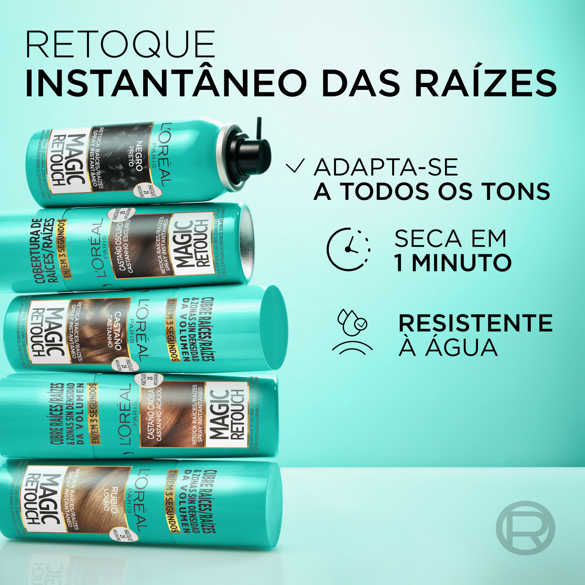 Colora&ccedil;&atilde;o Retoca Ra&iacute;zes Spray Bege L'Or&eacute;al Paris Magic Retouch