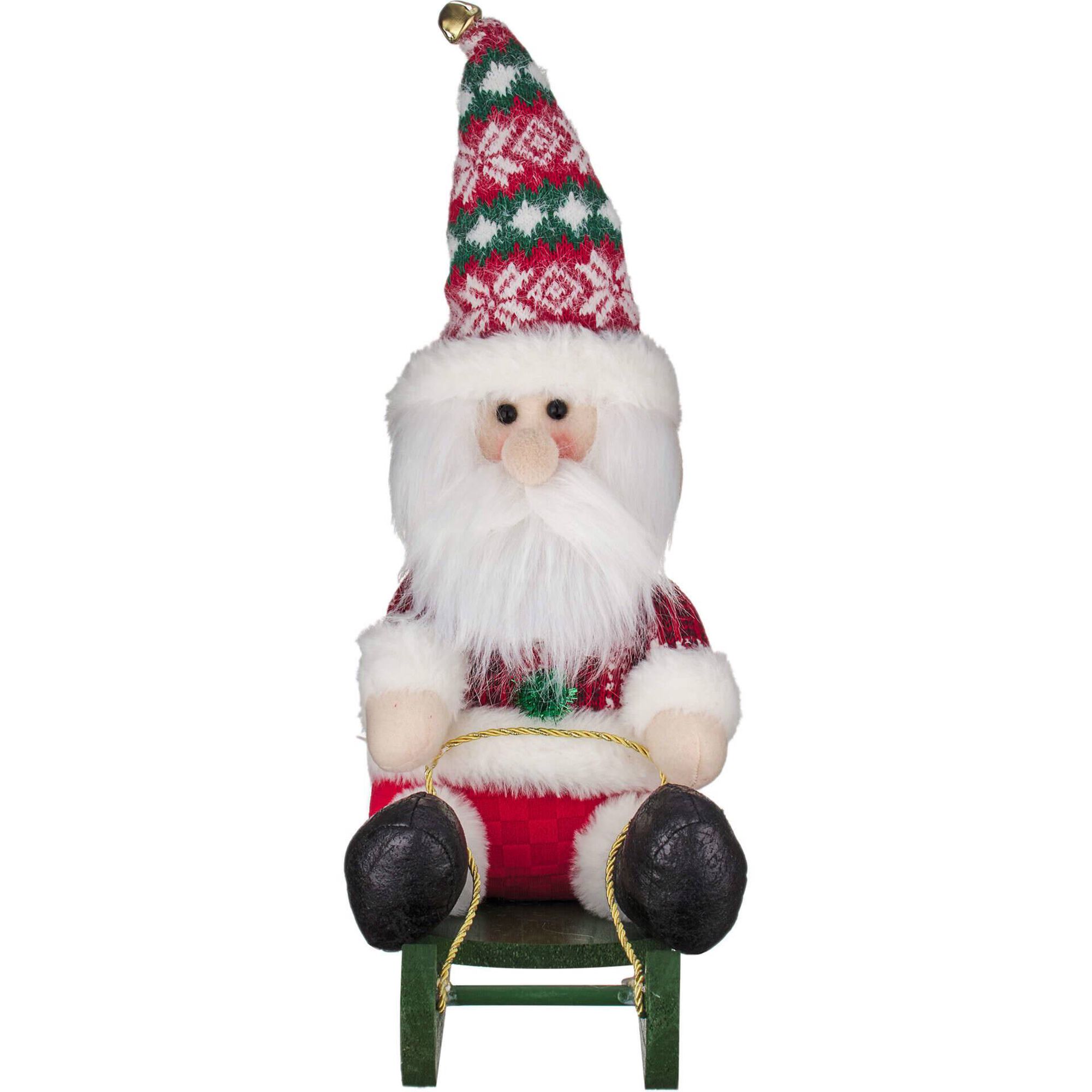 Boneco Pai Natal Trenó 30cm
