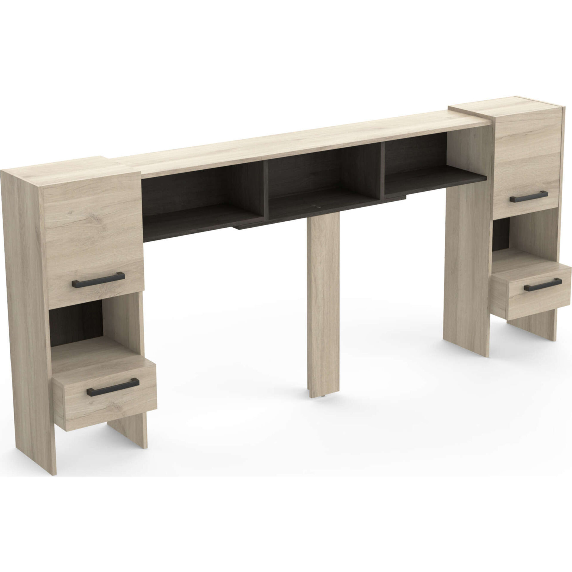 Móvel Cabeceira de Cama 240x95x36cm Carvalho Watson Móvel Cabeceira de Cama 240x95x36cm Carvalho Watson