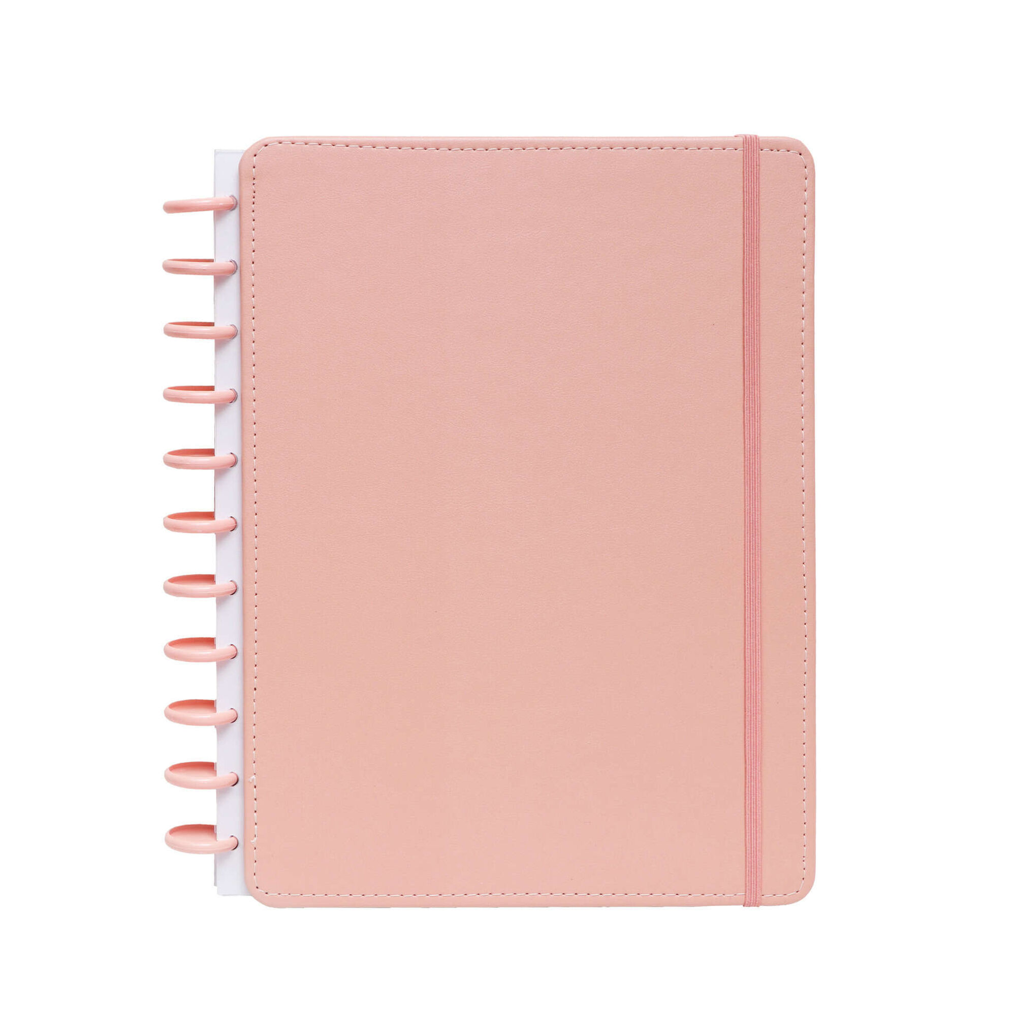 Caderno Smart com Elástico Espiral A4 Pautado Rosa