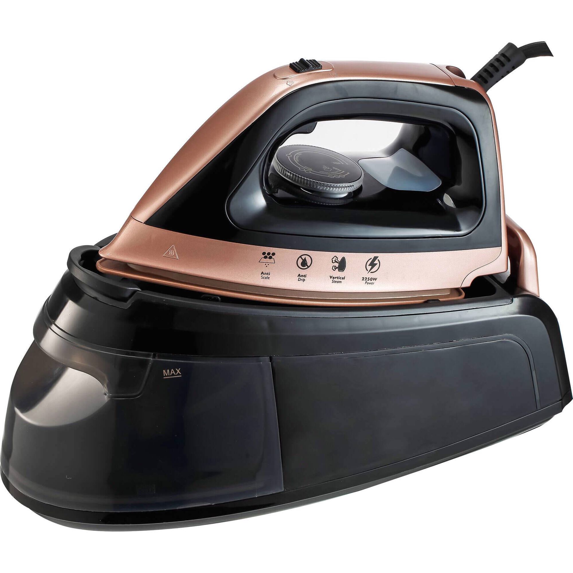 Ferro de Engomar com Caldeira Preto 2500W Bazar&atilde;o